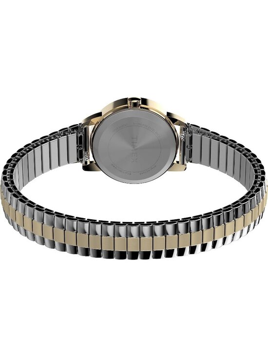 Women\'s Gold White Analog Quartz Solid Easy Reader Classic Bracelet Wrist Watch